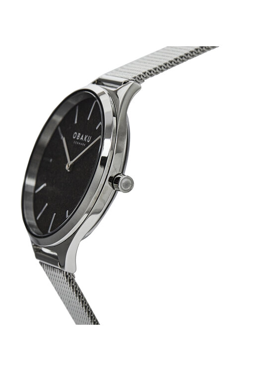 Obaku Obaku Zegarek Kaffe V257LHCNMC Srebrny