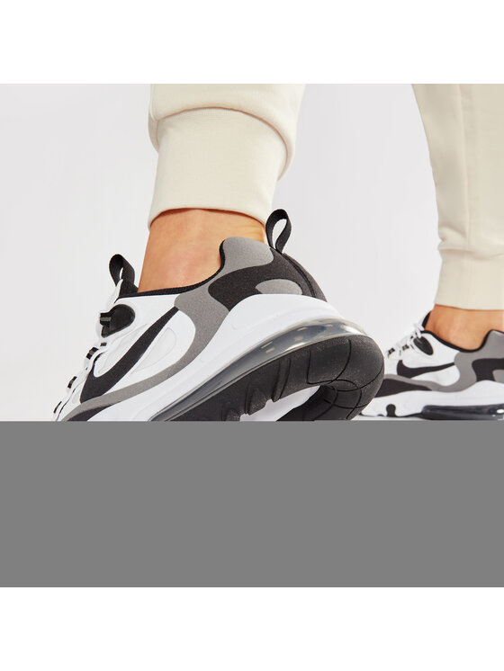 Nike air max 270 react white and black sneakers discount
