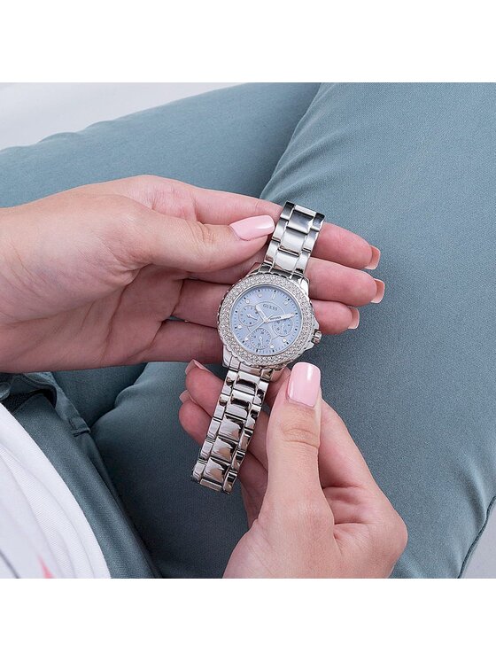 Guess Guess Zegarek GW0410L1 Srebrny