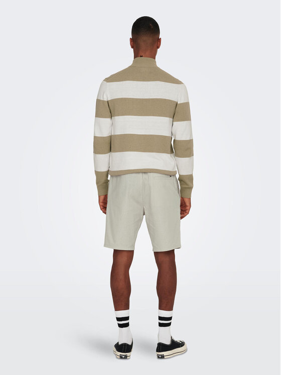 Only & Sons Only & Sons Bavlnené šortky 22024967 Sivá Loose Fit