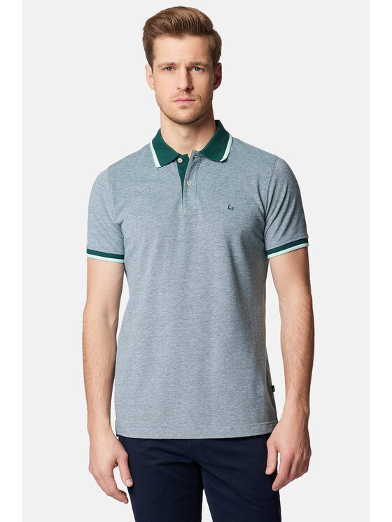 Lancerto Lancerto Polo Brody PO073124000026 Zielony Regular Fit