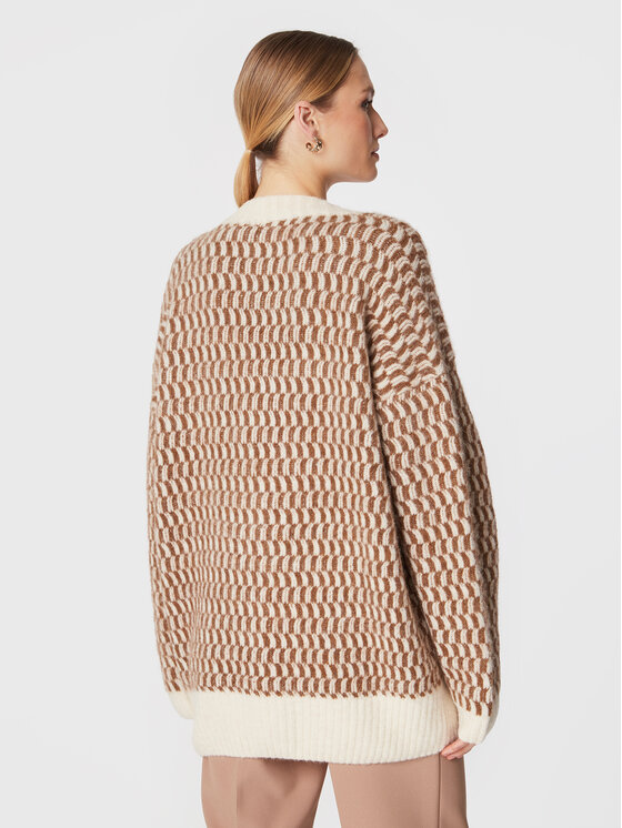 Cardigan East EAST19IH22 Beige Relaxed Fit