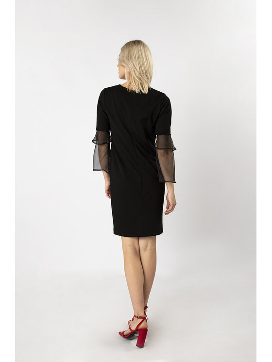 QUIOSQUE QUIOSQUE Každodenní šaty TIULE DRESS Černá Regular Fit