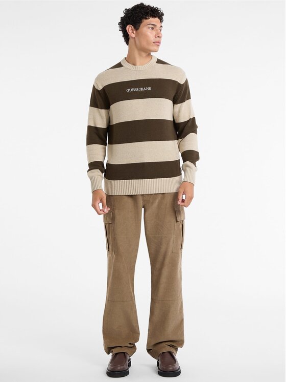 Guess Guess Sweter 168475 Brązowy Classic Fit