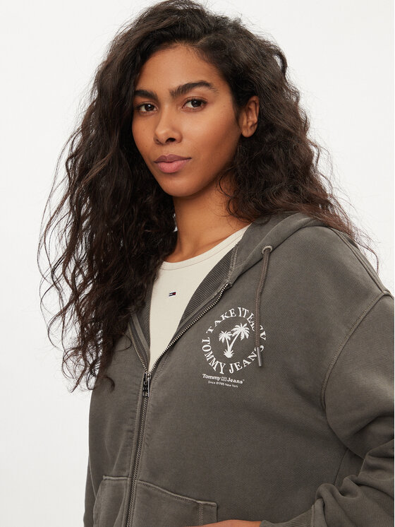 Tommy Jeans Tommy Jeans Majica dugih rukava Novelty DW0DW17954 Siva Relaxed Fit