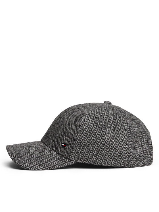 Tommy Hilfiger Tommy Hilfiger Шапка с козирка Th Flag Herringbone 6 Panel Cap AM0AM13784 Сив