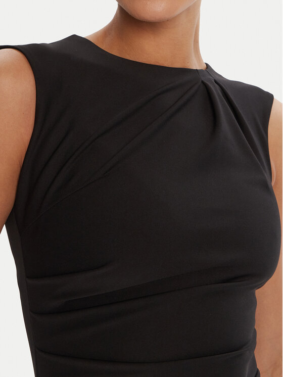 Rinascimento Rinascimento Koktel haljina CFC0125332003 Crna Slim Fit
