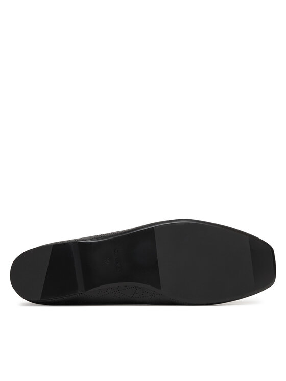 Calvin Klein Calvin Klein Baleríny Square Ballerina Aop Lth HW0HW02936 Čierna