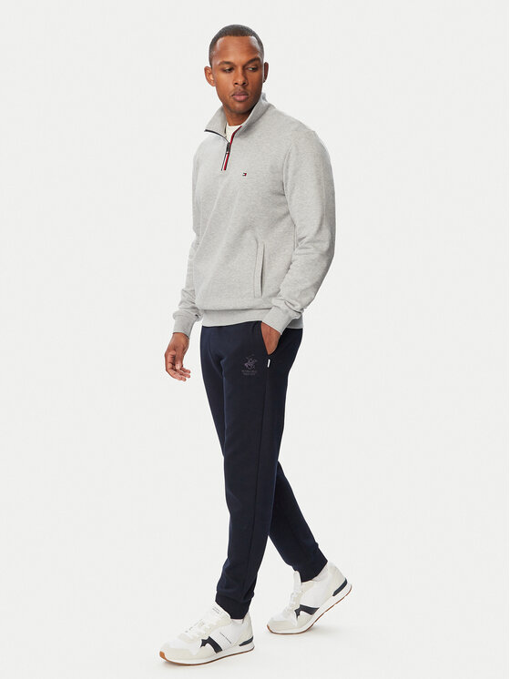 Tommy Hilfiger Tommy Hilfiger Mikina Tipping Terry MW0MW44943 Šedá Regular Fit