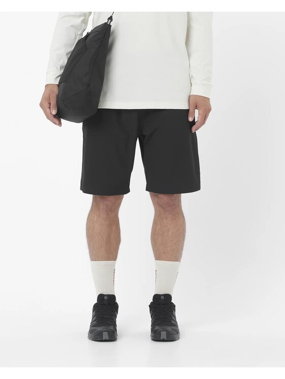 Salomon Salomon Szorty sportowe WAYFARER EASE 2.0 SHORTS M Czarny Relaxed Fit