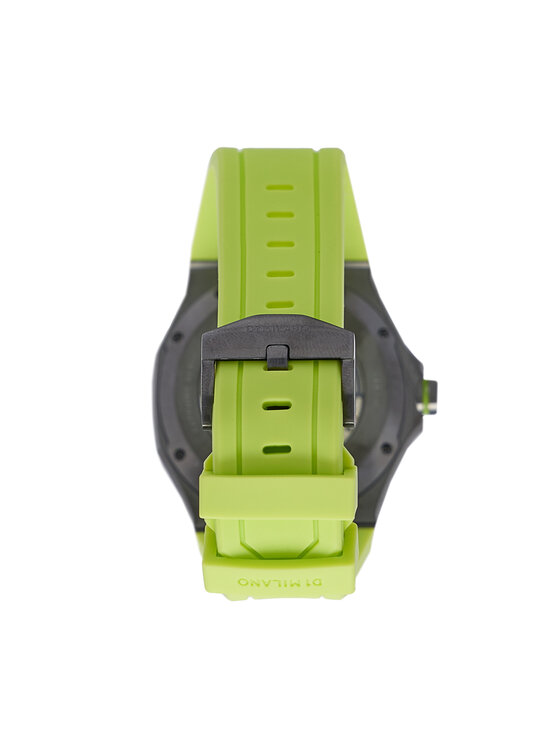 D1 Milano D1 Milano Pulkstenis Slice Lime Skeleton Rubber SKRJ15 Zaļš