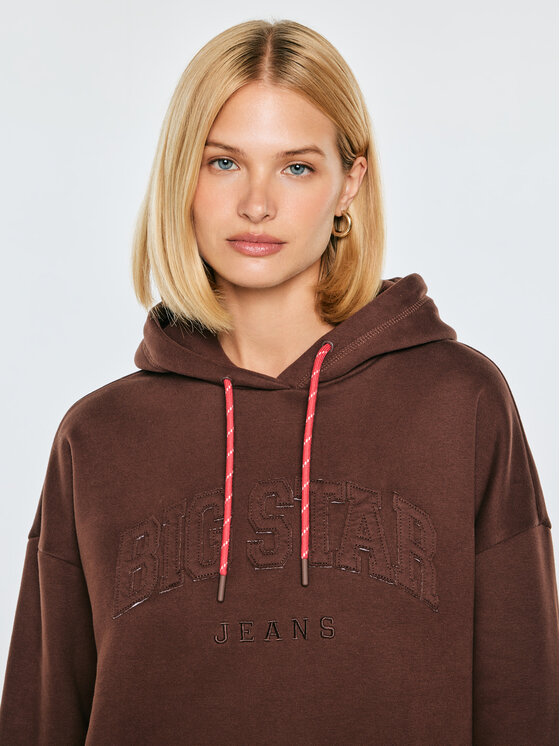 BIG STAR BIG STAR Bluza ROMANA Brązowy Basic Fit