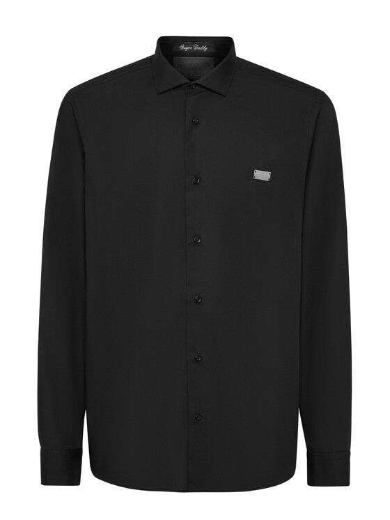 PHILIPP PLEIN PHILIPP PLEIN Koszula 22579 Czarny Fitted Fit