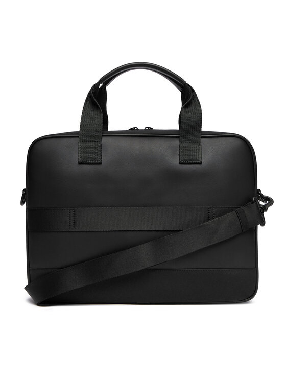 Tommy Hilfiger Tommy Hilfiger Τσάντα για laptop Th Foundation Computer Bag AM0AM13626 Μαύρο