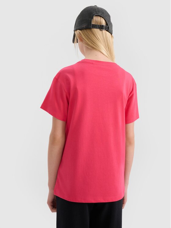 4F 4F T-Shirt 4FJWSS25TTSHF2326-55S Różowy Oversize