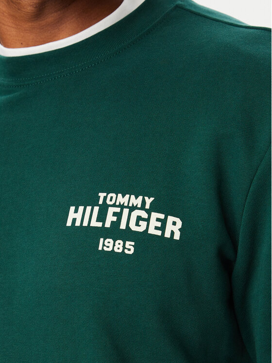 Tommy Hilfiger Tommy Hilfiger Mikina MW0MW44938 Tmavě zelená Regular Fit