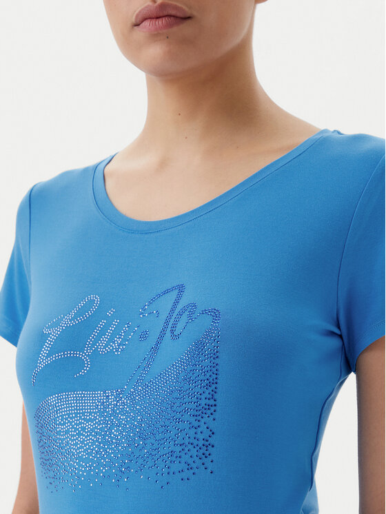 Liu Jo Beachwear Liu Jo Beachwear T-Shirt VA5157 JS360 Niebieski Regular Fit