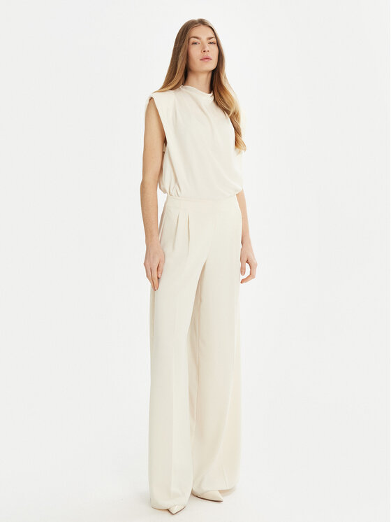 Marella Marella Blusa Armanda 2513161023 Écru Regular Fit