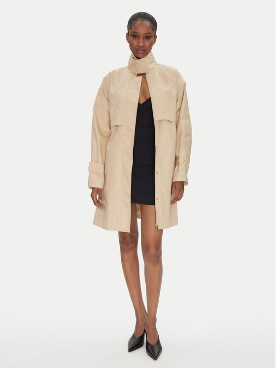 TWINSET TWINSET Trenčkot 251TP2661 Béžová Loose Fit