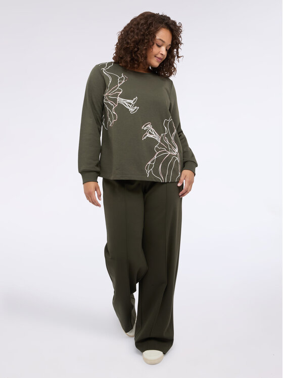 Fiorella Rubino Fiorella Rubino Pantaloni di tessuto P838L002245N035 Verde Regular Fit