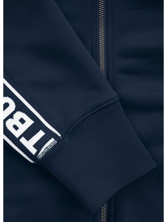 PITBULL PITBULL Bluza TAPE LOGO Granatowy Regular Fit