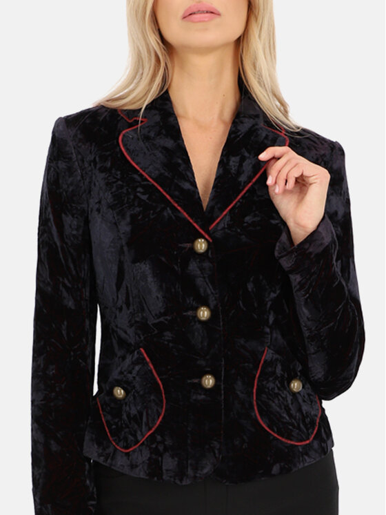 Potis & Verso Potis & Verso Marynarka Blu Fioletowy Regular Fit