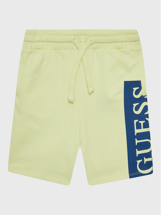 Guess Pantaloni scurți sport L3GD03 KA6R0 Galben Relaxed Fit
