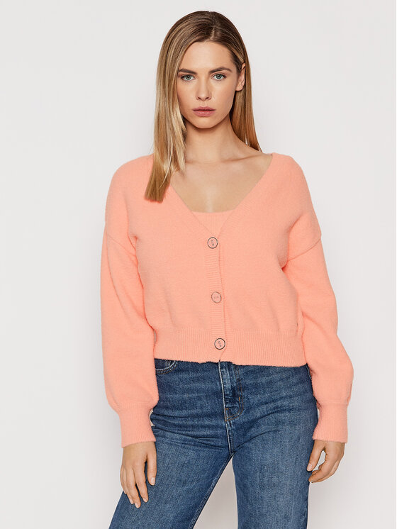 Cardigan W2RR16 Z2YA0 Arancione Regular Fit