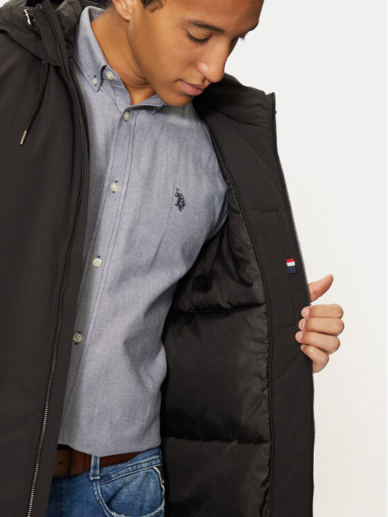 U.S. Polo Assn. U.S. Polo Assn. Μπουφάν χειμωνιάτικο MUP3772 Μαύρο Regular Fit
