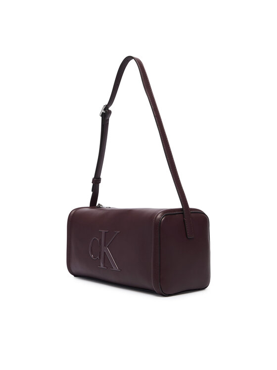 Calvin Klein Calvin Klein Rankinė Bold Ck Slouchy Shoulder Bag LV04F3894G Tamsiai ruda