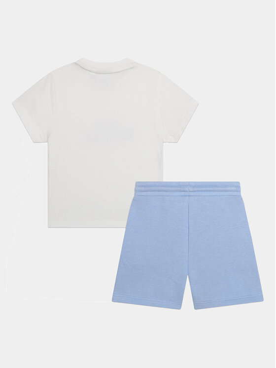 BOSS Boss Komplet t-shirt i spodenki J50626 M Niebieski Regular Fit