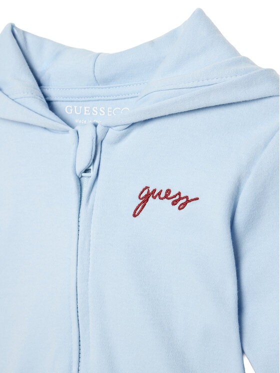 Guess Guess Кмплект суитшърт, боди и спортни панталони H6YG09 K4135 Светлосин Regular Fit