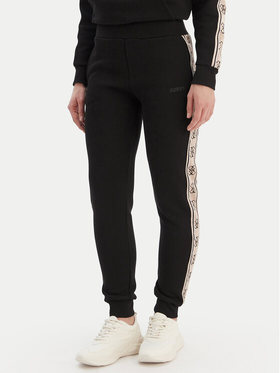 Guess Pantaloni trening Britney V2YB15 KB3P2 Negru Regular Fit