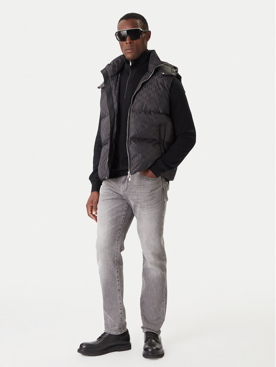 KARL LAGERFELD KARL LAGERFELD Mellény 505017 554504 Fekete Regular Fit