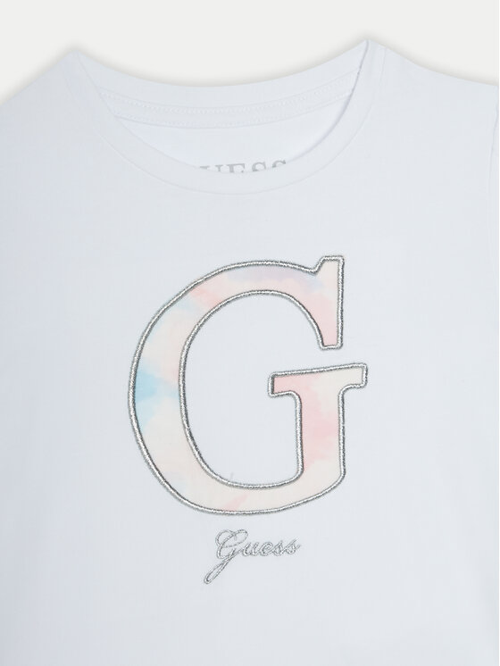 Guess Guess Komplet t-shirt i spódniczka K5RG03 K6YW0 Biały Regular Fit