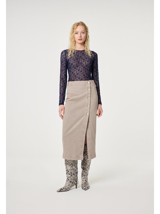 Fabienne Chapot Fabienne Chapot Spódnica maxi 6183-1256-101 Beżowy Regular Fit