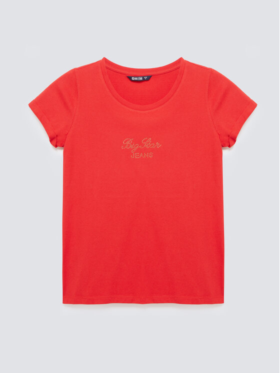BIG STAR BIG STAR T-Shirt MALVINA Czerwony Basic Fit