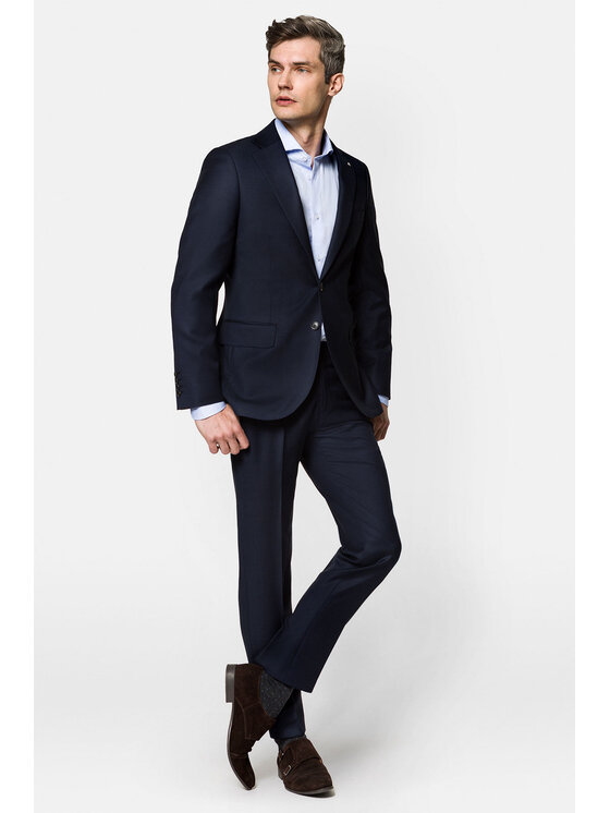 Lancerto Lancerto Garnitur GA073122000012 Granatowy Regular Fit