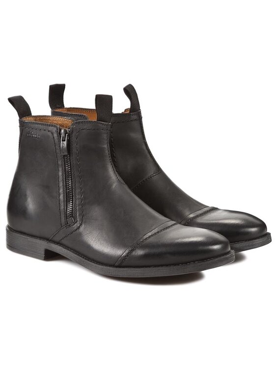 Clarks Polacchine Novato Zip 261025187 Nero Modivo