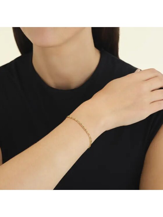 Rosefield Rosefield Bransoletka Swirl Bracelet Gold Złoty