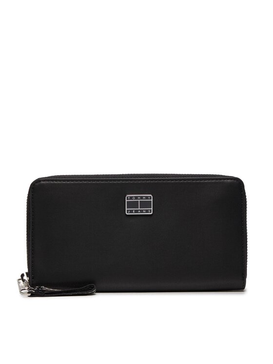 Tommy Jeans Tommy Jeans Velika ženska denarnica Tjw City-Wide Large Za AW0AW15941 Črna