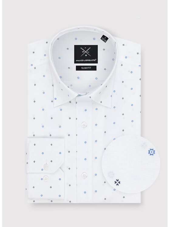 Pako Lorente Pako Lorente Koszula P23WF-1X-024 Biały Slim Fit
