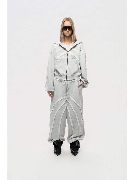 2005 2005 Bluza Skeleton Szary Oversize