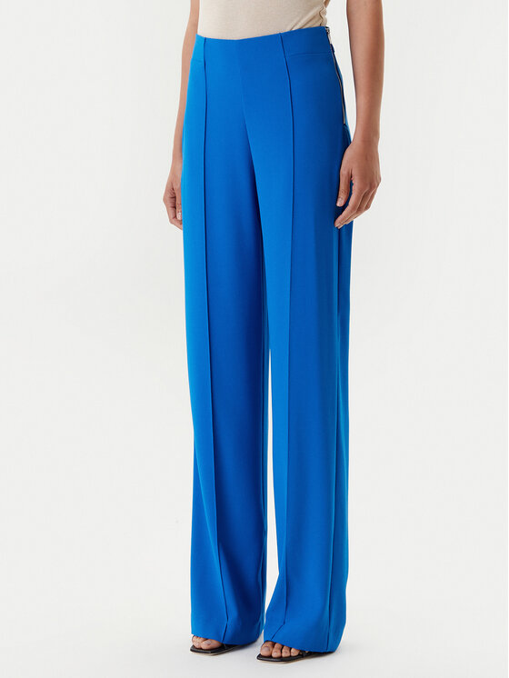 Morgan Morgan Pantaloni din material 241-PBARY Albastru Straight Fit