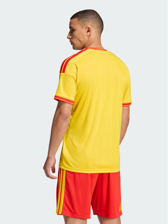 adidas adidas Koszulka techniczna 169991 Żółty Slim Fit
