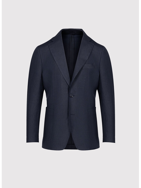 Pako Lorente Pako Lorente Marynarka P26SP-3X-012 Granatowy Slim Fit