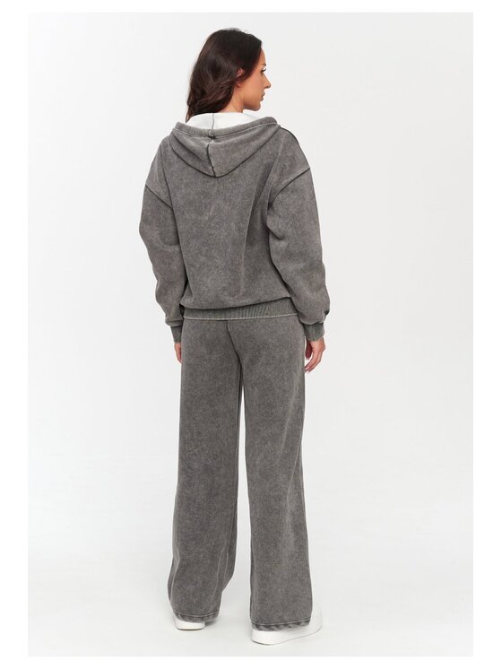 Makadamia Makadamia Dres C74 Szary Loose Fit