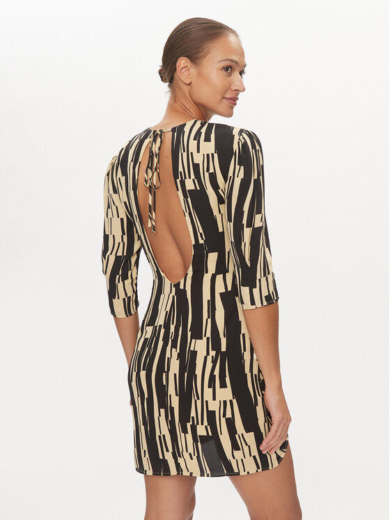 DKNY DKNY Koktel haljina D2A4B344 Crna Regular Fit