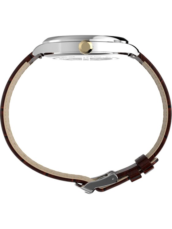 Timex Timex Zegarek TW2Y92100 Brązowy