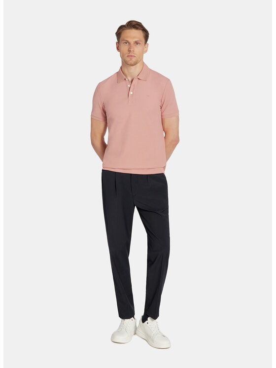 Pako Lorente Pako Lorente Polo P25WF-TX-004 Różowy Classic Fit